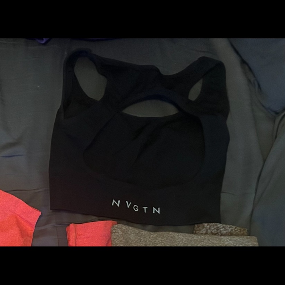 NVGTN Black Sports Bra